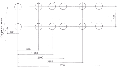 Схема сверления отверстий под установку почвенно-вытяжных термометров